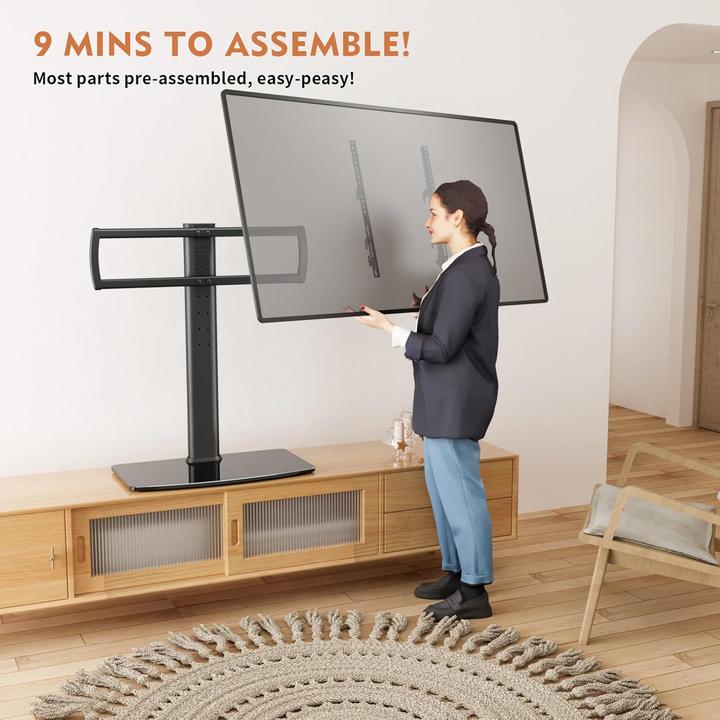 Produktbild Hemudu Universal TV Standfuss für 40"-86" Flachbildfernseher (Samsung, LG, Toshiba, Sony, 86", 66 kg)