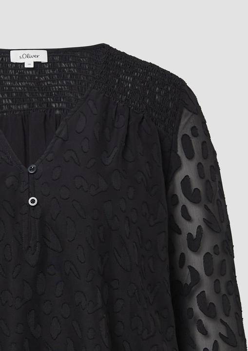 Image du produit S.Oliver Bluse Bluse aus Struktur-Chiffon im Relaxed Fit