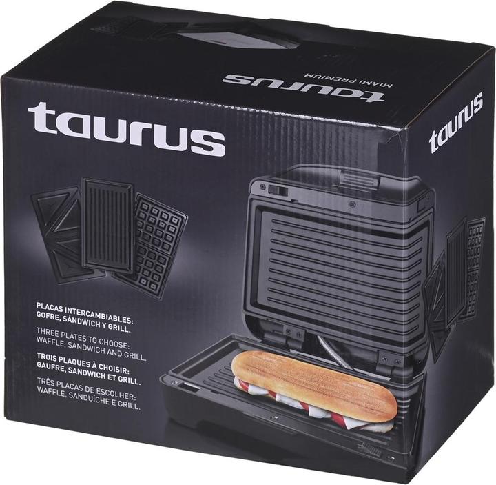 Produktbild Taurus Opiekacz z wymiennymi płytkami Miami Premium