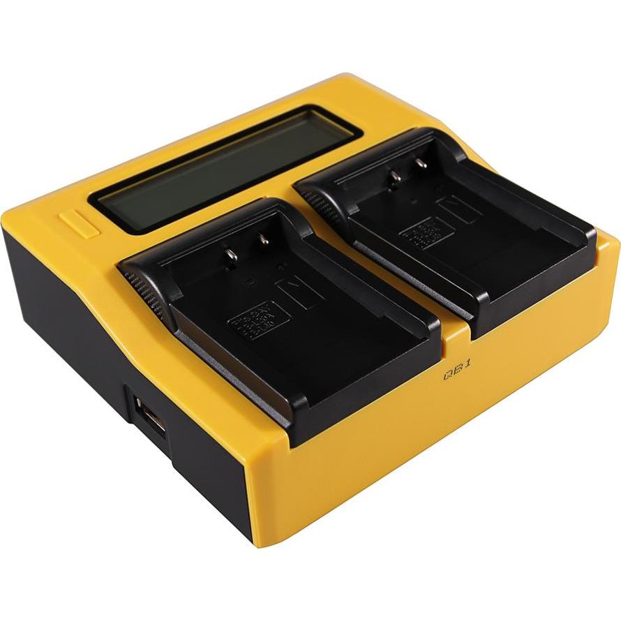 Patona Caricatore USB doppio LCD per Sanyo DB-L40A L20A Xacti DMXC1 DMX-C1 DMXCA65 DMX-CA65 DSCC4 (Caricabatterie per fotocamere), Alimentatore fotoca