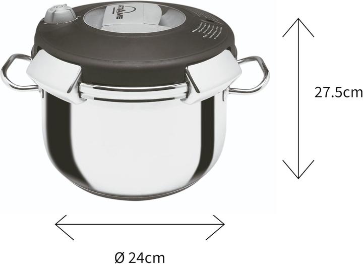 Actual product image Artame 38112 (Steam cooker, Stainless steel, 24 x 27.50 cm)