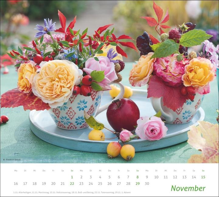Produktbild times&more Blumen Bildkalender 2026 (30 x 27 cm)