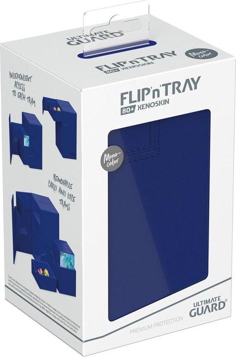 Image du produit Ultimate Guard Flip'n'Tray 80+ XenoSkin Monocolor Bleu