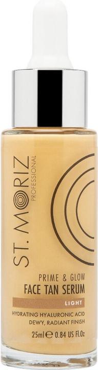 St. Moriz St Moriz Professional Prime & Glow Face Tan Serum Hydrating 2-in-1 Self Tan Face Serum & Makeup Prim (Self tanning serum, 25 ml)
