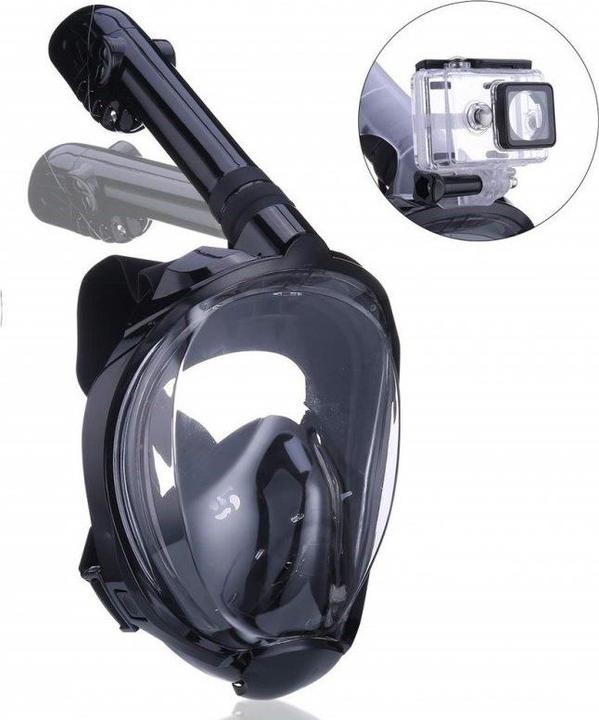 Image du produit JTI Masque de plongée intégral et tuba avec support GoPro