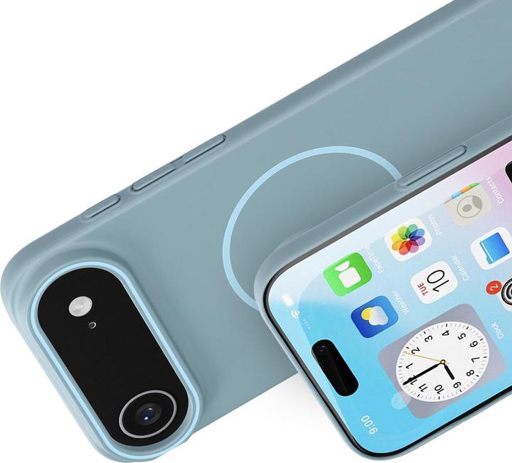 Actual product image Mobiparts Slim Line Case Apple iPhone 17 Air (MagSafe Compatible) Sage Green (Apple iPhone Air)