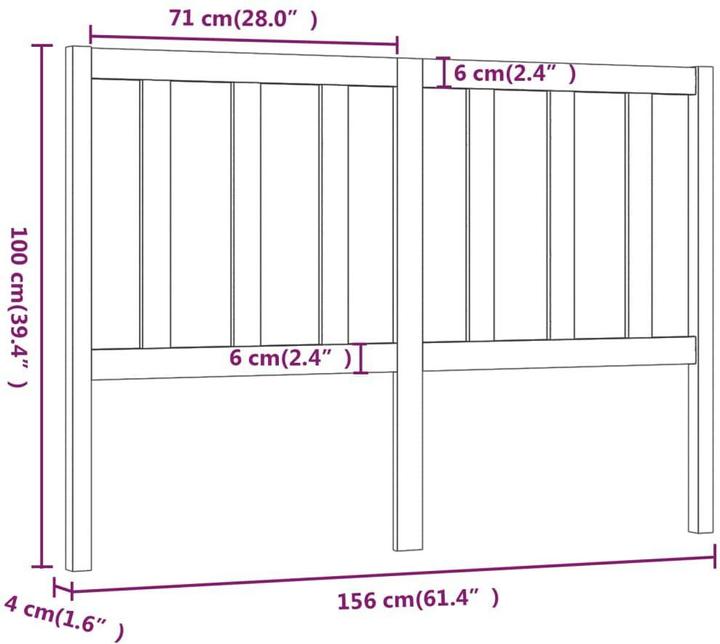 Actual product image VidaXL Lynsay (156 x 4 x 100 cm)