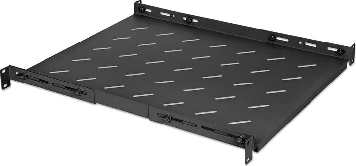 Intellinet 19" plank variabele rails 550mm diep zwart