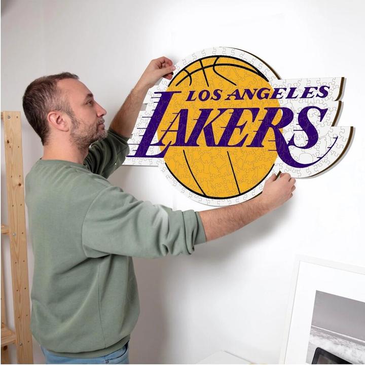 Image du produit Iconic NBA - Los Angeles Lakers - Logo - Puzzle en bois Taille S (150 Pièces) (150 pièces)