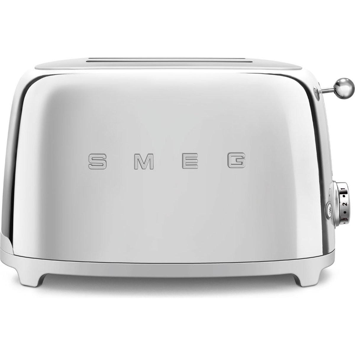Smeg Compatto in stile anni '50, Tostapane, Argento