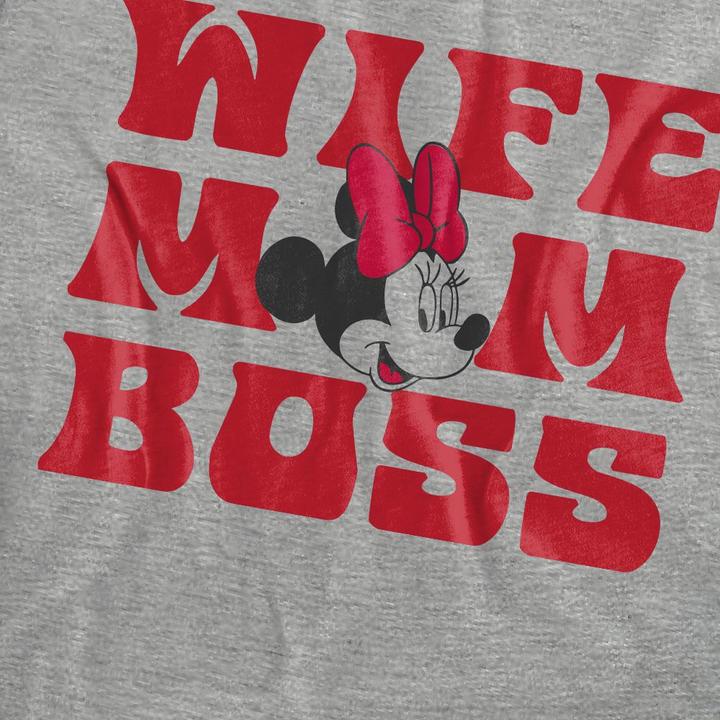 Immagine prodotto Minnie Mouse Wife Mom Boss Maglietta Adulto Unisex (S)