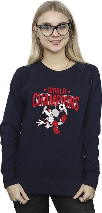 Actual product image Disney Womens/Ladies Minnie Mouse World Champions Sweatshirt (XXL)
