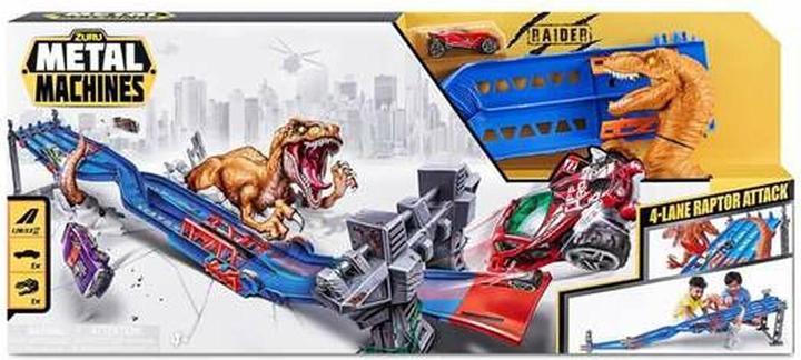 Zuru Metal Machines - Playset - 4 Lane Raptor Attack Set (6740)