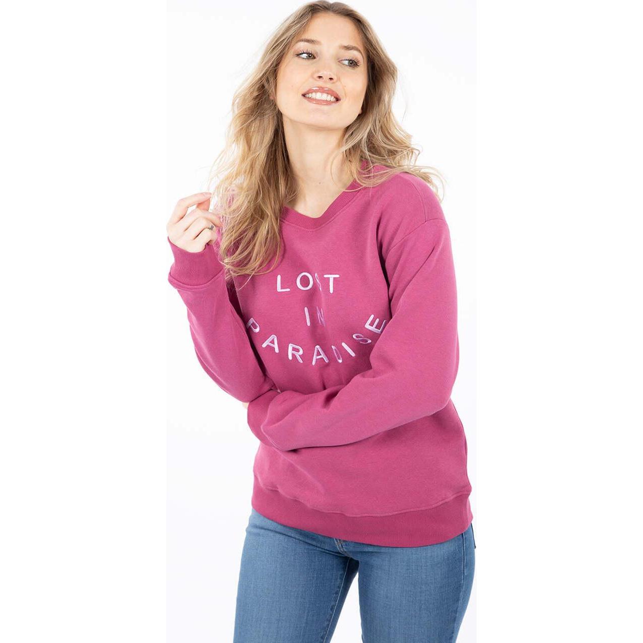 B.young, Damen, Pullover, sweatshirt stormie paradise, Violett, Rot, (XS)