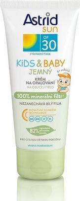 Produktbild Astrid Sun OF 30 Kids & Baby - Gentle sunscreen for children 100% mineral filter 100ml (L) (Sonnencreme Gesicht, SPF 30, 100 ml, 150 g)