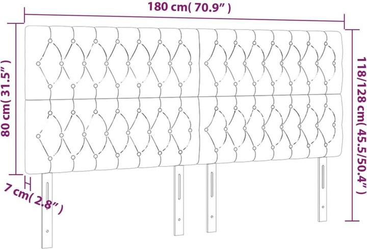Produktbild vidaXL Jasmine (180 x 7 x 128 cm)