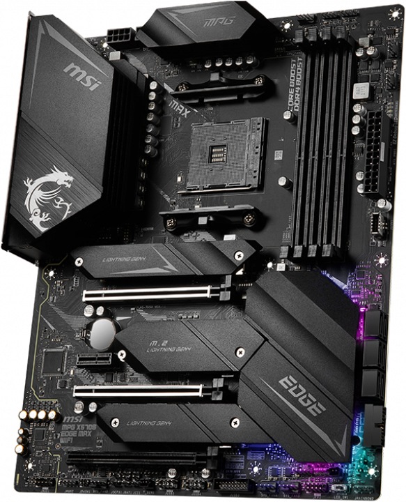 Produktbild MSI MB MPG X570S Edge MAX Wifi (AM4, AMD X570S, ATX)