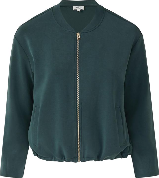 Produktbild s.Oliver Sweatshirt Jacke Oversized Scuba-Jacke mit verstellbarem Saum (46)