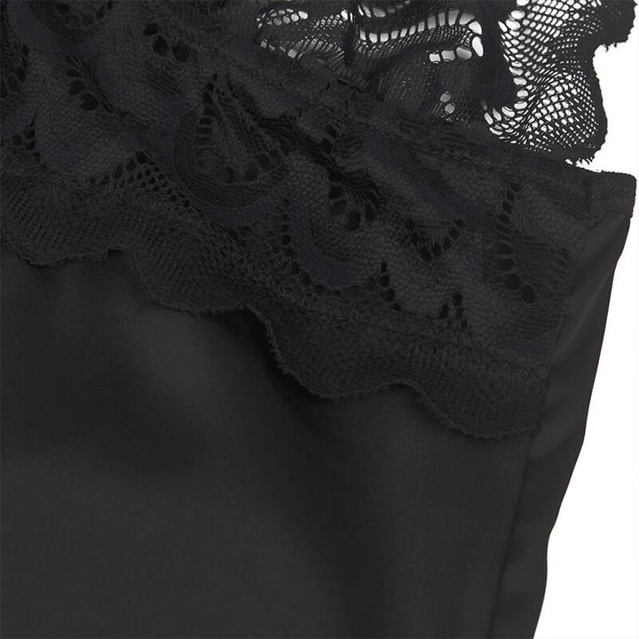 Produktbild Subblime Babydoll Mit Blumenprint Auf Der Brust Schwarz S/M (S, M)