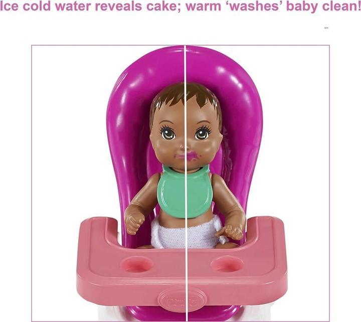 Actual product image Barbie Birthday play set with baby doll