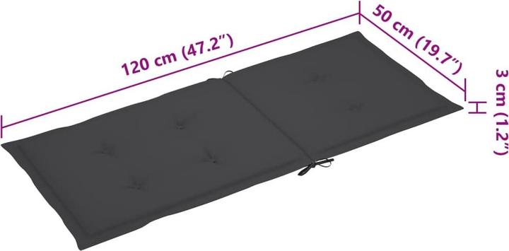 Actual product image vidaXL Gartenstuhl