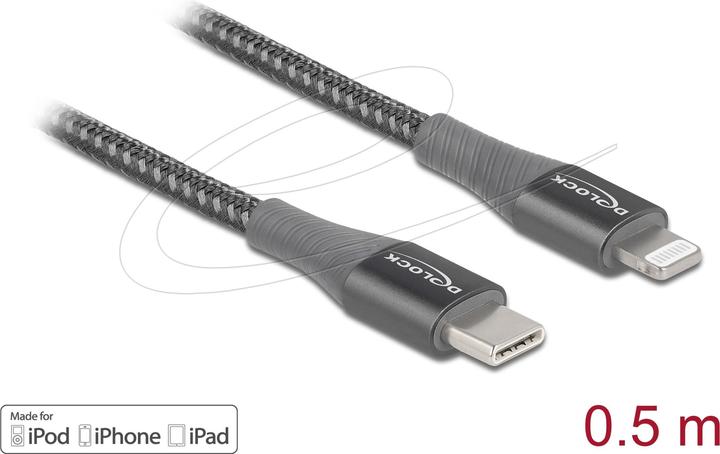 Delock USB-C – Lightning (0.50 m, USB 2.0)