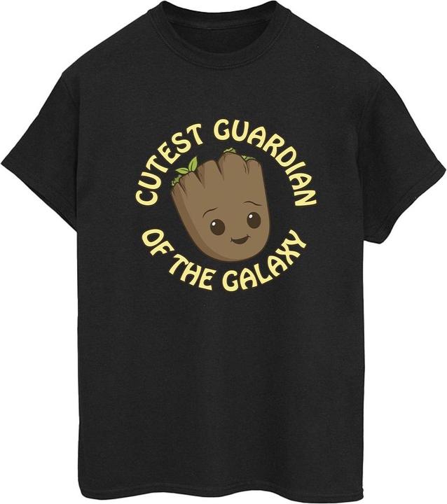 Actual product image Womens/Ladies I Am Groot Cutest Guardian Cotton Boyfriend T-Shirt (M)