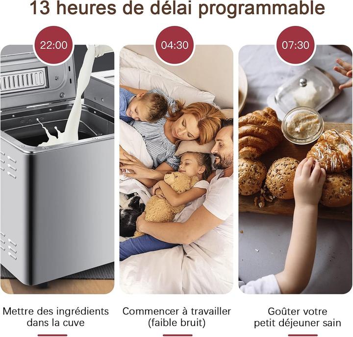 Produktbild Coocheer Intelligente Automatische Broodbakmaschine mit 25 Programmen und grosser Kapazität