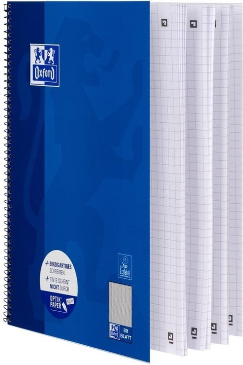 Produktbild Oxford Collegeblock (A4, Kariert, Harter Einband)