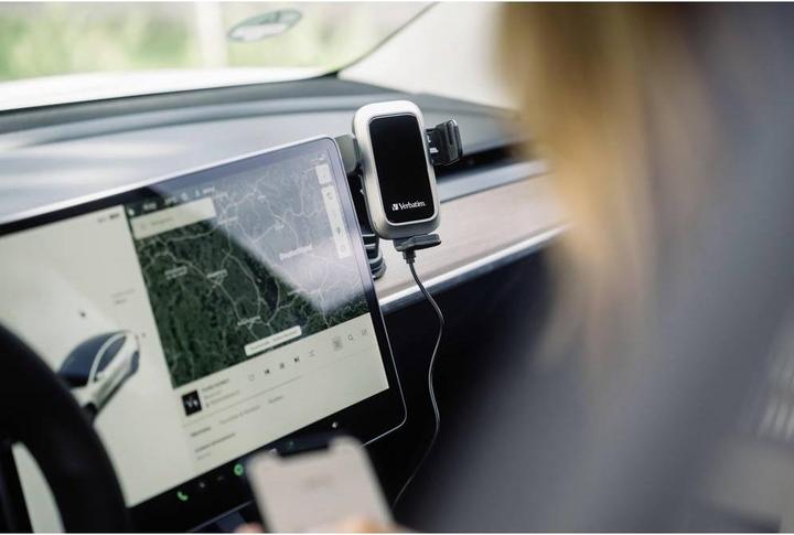 Actual product image Verbatim Fast Qi Fast Wireless Car Charger USB-C 15W FWC-03 Pro