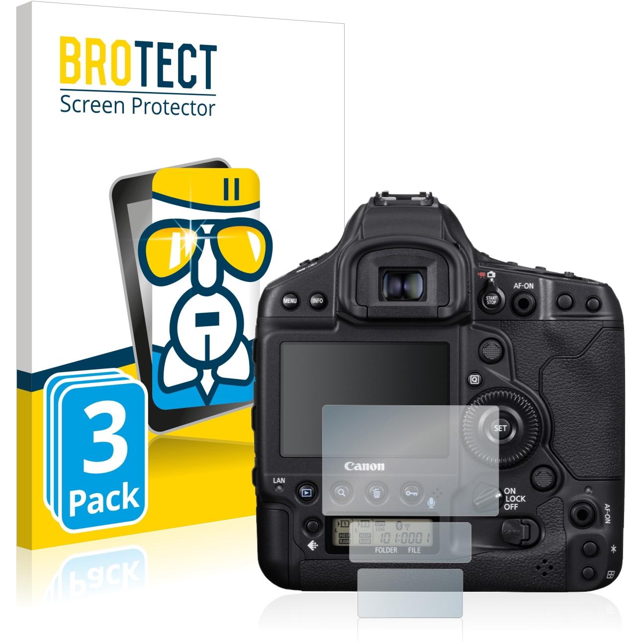 BROTECT AirGlass Panzerglasfolie (Displayschutz, EOS-1D X Mark III), Kameraschutz