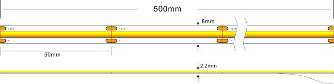 Produktbild Synergy 21 LED Flex Strip COB NW DC24V 50W CRI>90 IP20 (Neutralweiss, 500 cm, Indoor)