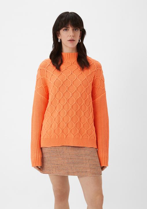 Produktbild Comma Strickpullover Oversized Grobstrickpullover aus Baumwollmix (34)