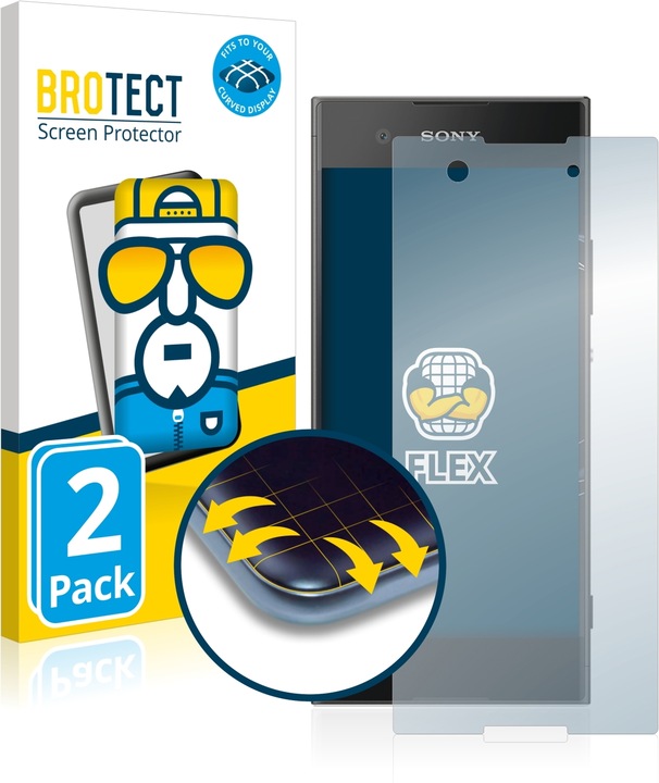 Produktbild BROTECT Full-Cover Displayschutz (2 Stück, Sony Xperia XA1)