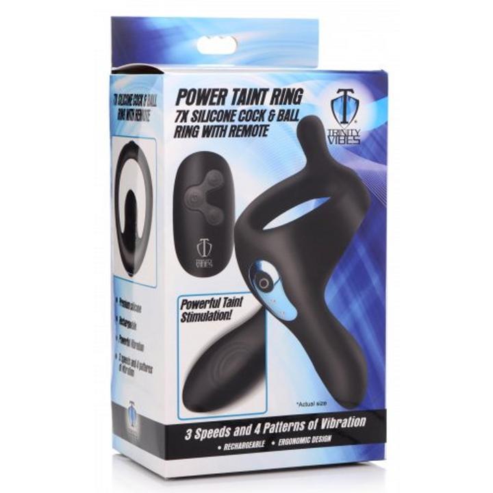Image du produit Pipedream Power Taint 7X Silicone Cock and Ball Ring with Remote (6.70 cm)