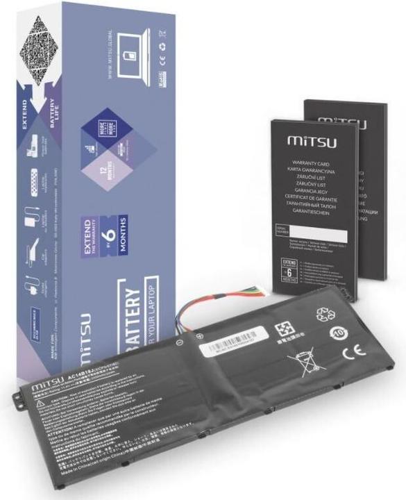 Actual product image Mitsu BATTERY ACER BC/AC-ES1 (2200 mAh (25 Wh) 11.4V 4 cells Li-Polymer (4 cubicles, 2200 mAh)