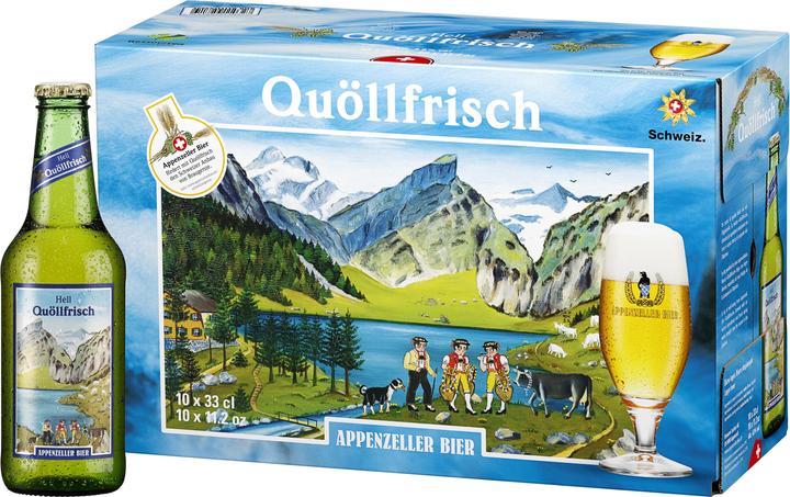 Image du produit Appenzeller Bier Entrepôt d'Appenzeller Quöllfrisch (10 x 33 cl)