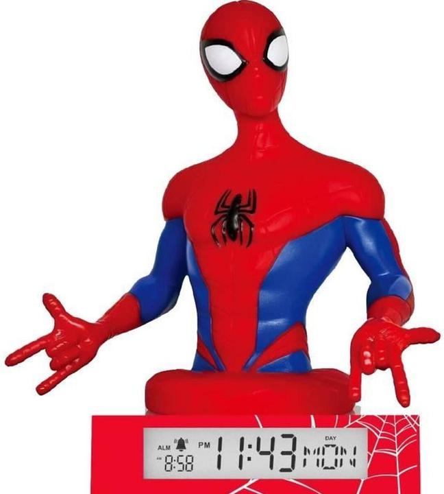 Kids Licensing Marvel Spiderman 3D lamp with alarm clock
