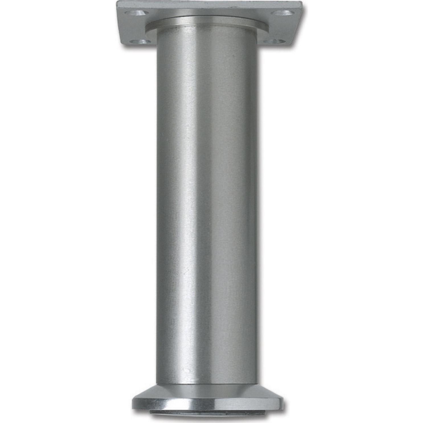 Simausrom, Tischbeine + Tischgestell, Dekorfuss Fuss ø 40 mm, Länge 190 mm, Fussteller, Aluminium gebürstet