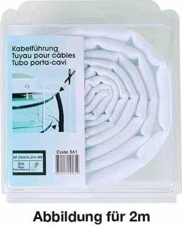 Actual product image Multibrackets Cable conduit 2m, 25mm Ø, White (Cable conduit, 200 cm)