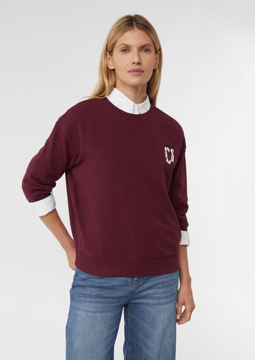 Produktbild Comma Sweatshirt Sweater mit Artwork und seitlichen Reissverschlüssen (32)