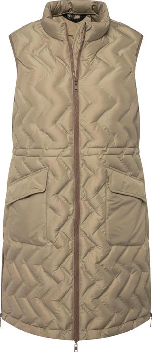 Produktbild Ulla Popken HYPRAR Long-Steppweste, Zacken, Stehkragen, 2-Wege-Zipper (46, 48)