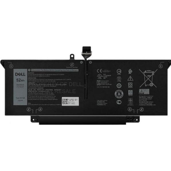 Dell Battery, 52WHR, 4 Cell (4 Zellen), Notebook Akku, Schwarz