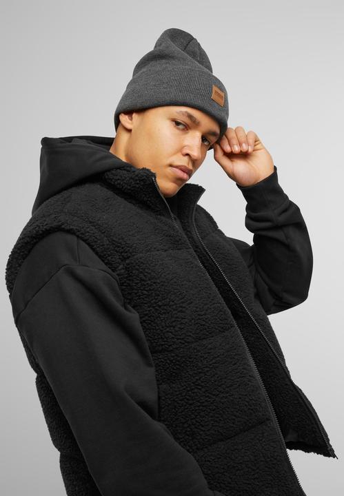 Actual product image Urban Classics Leatherpatch Long Beanie (One size)