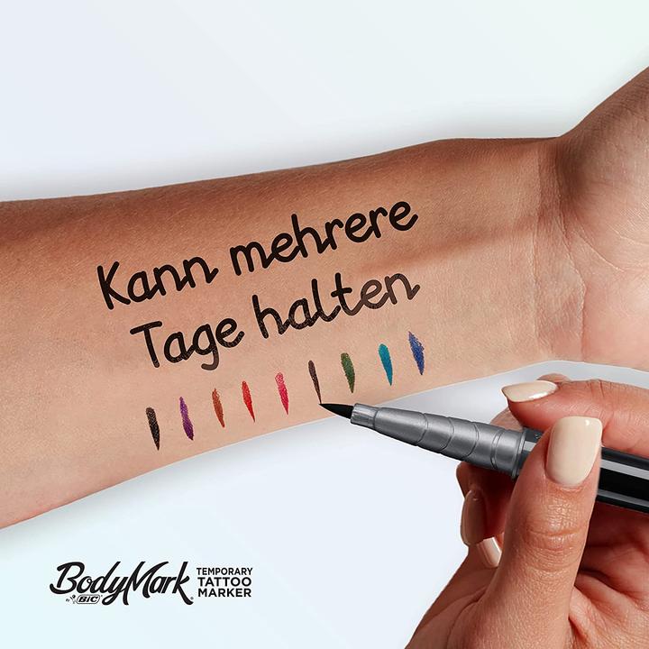 Actual product image Bic BodyMark for temporary tattoos