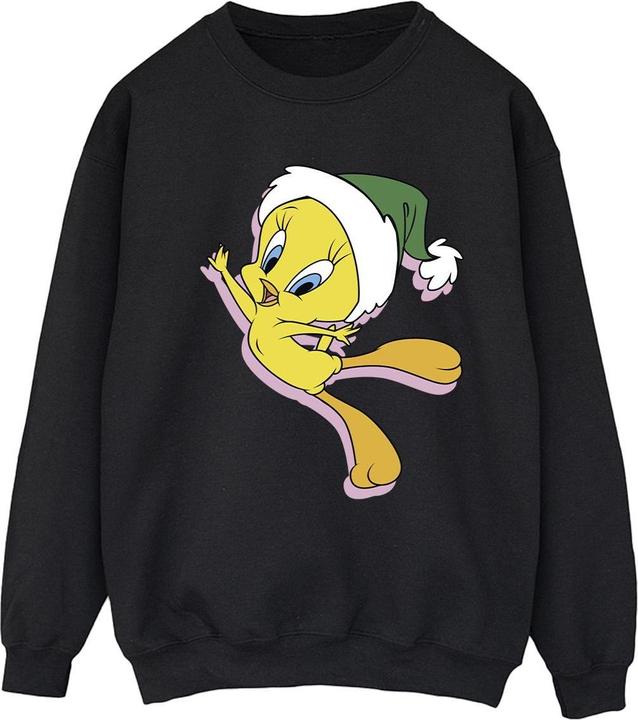 Actual product image Looney Tunes Womens/Ladies Tweety Christmas Hat Sweatshirt (M)