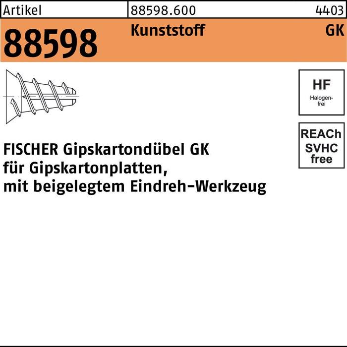 Produktbild Fischer Gipskartondübel GK