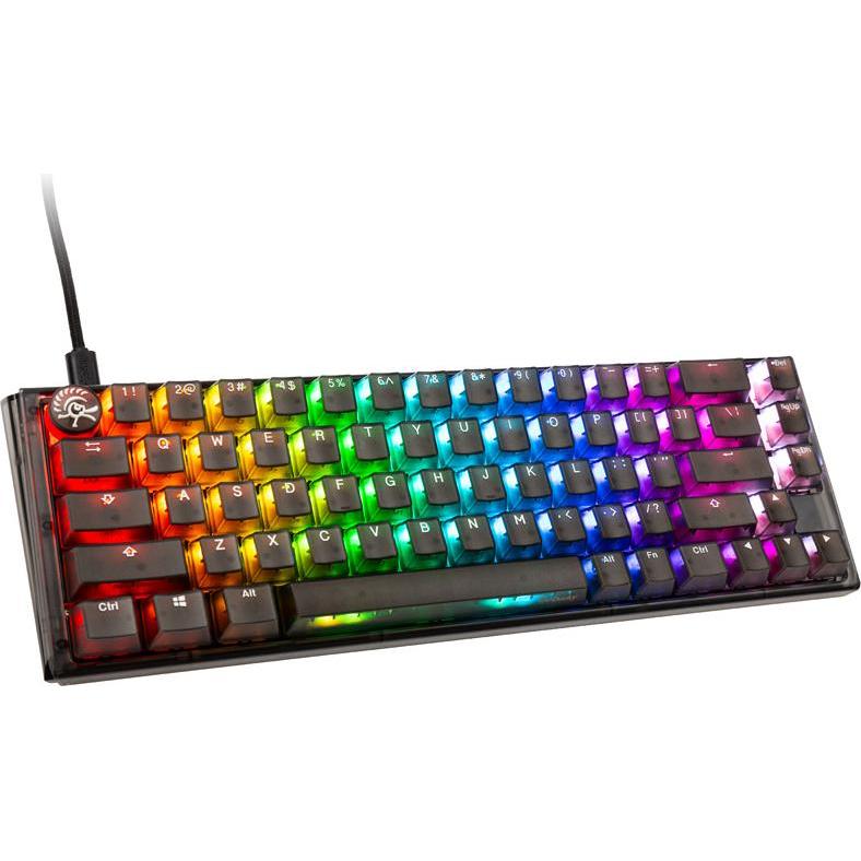 Ducky One 3 Aura Black SF Gaming Tastatur, RGB LED - MX-Brown (US) (US, Kabelgebunden), Tastatur, Schwarz