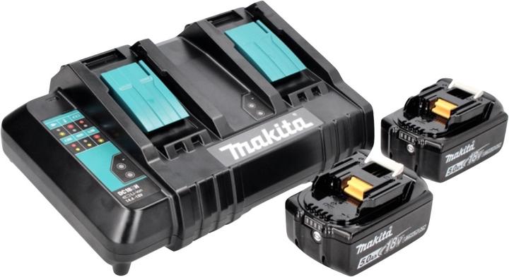 Productafbeelding Makita DHR CTJ Snoerloze hamerboormachine 36 V ( 2x 18 V ) 3.0 J SDS-plus + 2x oplaadbare batterij 5.0 Ah