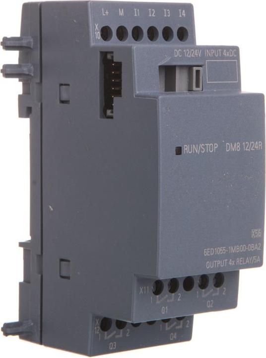 Actual product image Siemens Expansion Module LOGO!8 DM8 12/24 4DI4DO